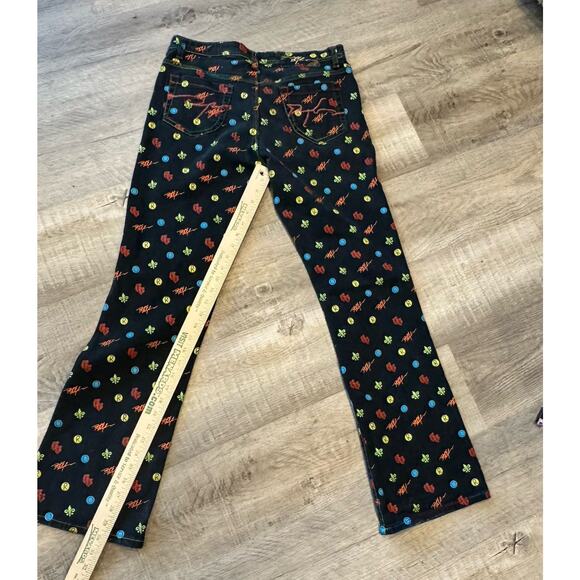 Vintage Ruff Ryder Denim Jeans Iconic logo Pattern Womens 11/12 Y2K Hip Hop RARE - Picture 7 of 10